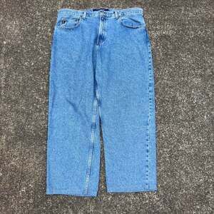 Vintage Guess Baggy Jeans, Blue Wash Denim, 90s Style, Size 38
